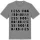 Mid Heather Gray t-shirt med Hessinggårdarna ordlek t-shirt
