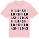Pink Cotton t-shirt med Hildas ordlek t-shirt