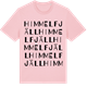Pink Cotton t-shirt med Himmelfjäll ordlek t-shirt