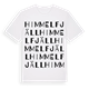 White t-shirt med Himmelfjäll ordlek t-shirt