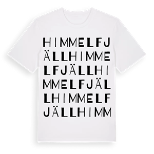 Himmelfjäll ordlek t-shirt – ekologisk bomull t-shirt från Pinshirt