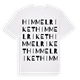White t-shirt med Himmelriket ordlek t-shirt