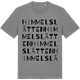 Mid Heather Gray t-shirt med Himmelslätten ordlek t-shirt