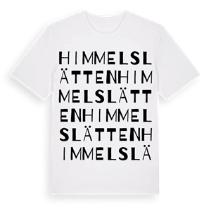 Himmelslätten ordlek t-shirt – ekologisk bomull t-shirt från Pinshirt