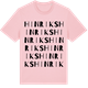 Pink Cotton t-shirt med Hinriks ordlek t-shirt