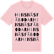Pink Cotton t-shirt med Hinsnäs fäbodar ordlek t-shirt