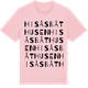 Pink Cotton t-shirt med Hisåsbåthusen ordlek t-shirt