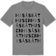 Mid Heather Gray t-shirt med Hisåsbåthusen ordlek t-shirt