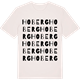 Vintage White t-shirt med Hoberg ordlek t-shirt