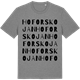 Mid Heather Gray t-shirt med Hoforskojan ordlek t-shirt