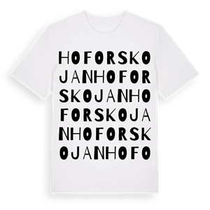 Hoforskojan ordlek t-shirt – ekologisk bomull t-shirt från Pinshirt