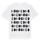 White t-shirt med Höghed ordlek t-shirt