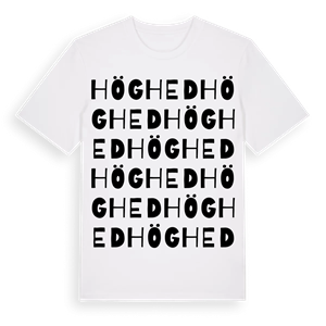 Höghed ordlek t-shirt – ekologisk bomull t-shirt från Pinshirt