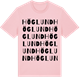 Pink Cotton t-shirt med Höglund ordlek t-shirt