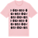 Pink Cotton t-shirt med Högmon ordlek t-shirt