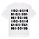 White t-shirt med Högmon ordlek t-shirt