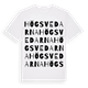 White t-shirt med Högsvedarna ordlek t-shirt