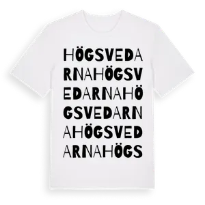 Högsvedarna ordlek t-shirt – ekologisk bomull t-shirt från Pinshirt