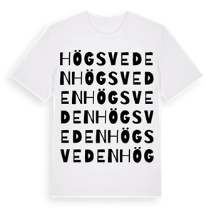 Högsveden ordlek t-shirt – ekologisk bomull t-shirt från Pinshirt