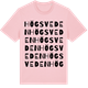 Pink Cotton t-shirt med Högsveden ordlek t-shirt