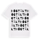 Högtäkt ordlek t-shirt