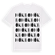 White t-shirt med Hökbo ordlek t-shirt