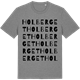 Mid Heather Gray t-shirt med Holberget ordlek t-shirt