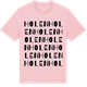 Pink Cotton t-shirt med Holen ordlek t-shirt