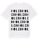 White t-shirt med Holen ordlek t-shirt