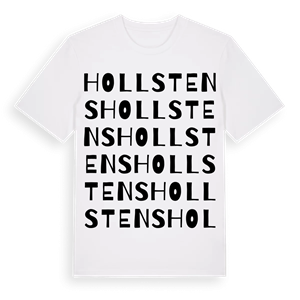 Hollstens ordlek t-shirt – ekologisk bomull t-shirt från Pinshirt