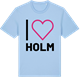 Blue Soul t-shirt med Jag älskar Holm t-shirt stort tryck