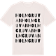 Vintage White t-shirt med Holmgruvan ordlek t-shirt