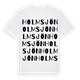 White t-shirt med Holmsjön ordlek t-shirt