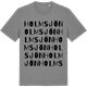 Mid Heather Gray t-shirt med Holmsjön ordlek t-shirt