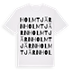 White t-shirt med Holmtjärn ordlek t-shirt