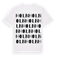 White t-shirt med Holn ordlek t-shirt