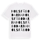 White t-shirt med Holsfäbodarna ordlek t-shirt
