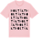 Pink Cotton t-shirt med Holtäkt ordlek t-shirt