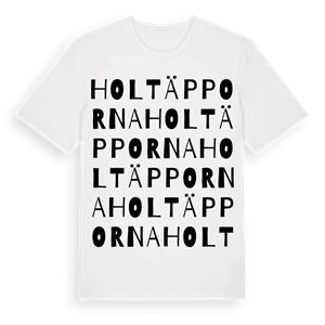 Holtäpporna ordlek t-shirt – ekologisk bomull t-shirt från Pinshirt