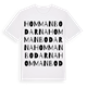 White t-shirt med Hommanbodarna ordlek t-shirt