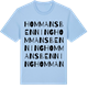 Blue Soul t-shirt med Hommansbenning ordlek t-shirt
