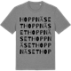 Mid Heather Gray t-shirt med Hoppnäset ordlek t-shirt