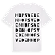 White t-shirt med Hopsveden ordlek t-shirt