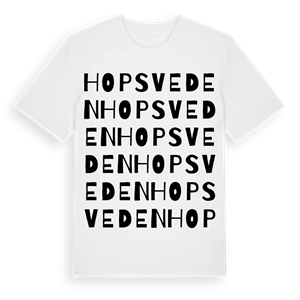 Hopsveden ordlek t-shirt – ekologisk bomull t-shirt från Pinshirt