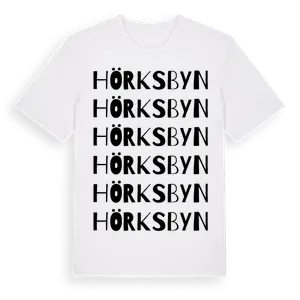 Hörksbyn ordlek t-shirt – ekologisk bomull t-shirt från Pinshirt