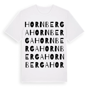 Hornberga ordlek t-shirt – ekologisk bomull t-shirt från Pinshirt