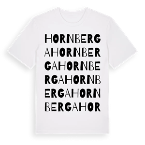 Hornberga ordlek t-shirt – ekologisk bomull t-shirt från Pinshirt