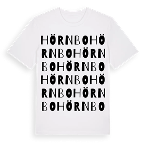 Hörnbo ordlek t-shirt – ekologisk bomull t-shirt från Pinshirt
