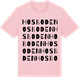 Pink Cotton t-shirt med Hosboden ordlek t-shirt