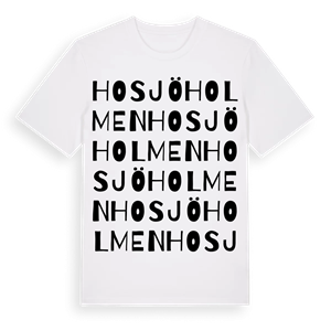 Hosjöholmen ordlek t-shirt – ekologisk bomull t-shirt från Pinshirt